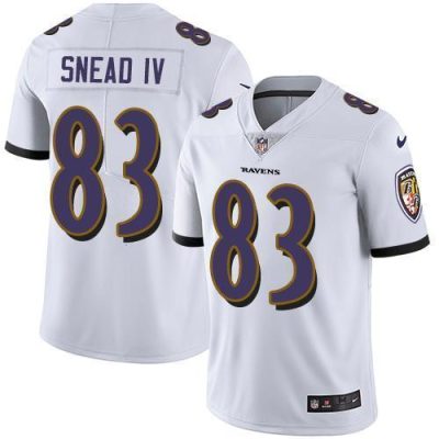 Nike Baltimore Ravens #83 Willie Snead IV White Stitched NFL Vapor Untouchable Limited Jersey
