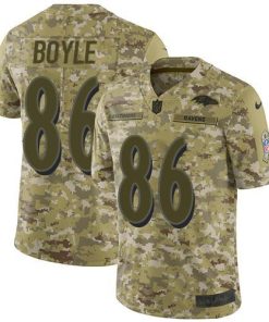 Nike Baltimore Ravens #86 Nick Boyle Camo Stitched NFL Limited 2018 Salute To Service Jersey