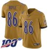 Nike Baltimore Ravens #86 Nick Boyle Gold Stitched NFL Limited Inverted Legend 100th Season Jersey