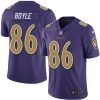 Nike Baltimore Ravens #86 Nick Boyle Purple Stitched NFL Limited Rush Jersey