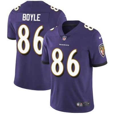 Nike Baltimore Ravens #86 Nick Boyle Purple Team Color Stitched NFL Vapor Untouchable Limited Jersey