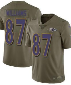 Nike Baltimore Ravens #87 Maxx Williams Olive Stitched NFL Limited 2017 Salute To Service Jersey
