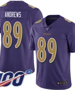 Nike Baltimore Ravens #89 Mark Andrews Purple Stitched NFL Limited Rush 100th Season Jersey