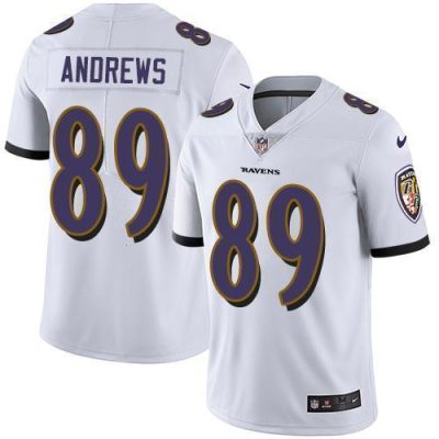 Nike Baltimore Ravens #89 Mark Andrews White Stitched NFL Vapor Untouchable Limited Jersey
