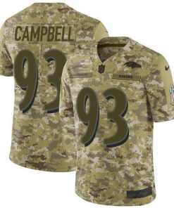 Nike Baltimore Ravens #93 Calais Campbell Camo Stitched NFL Limited 2018 Salute To Service Jersey