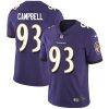 Nike Baltimore Ravens #93 Calais Campbell Purple Team Color Stitched NFL Vapor Untouchable Limited Jersey