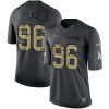 Nike Baltimore Ravens #96 Domata Peko Sr Black Stitched NFL Limited 2016 Salute to Service Jersey
