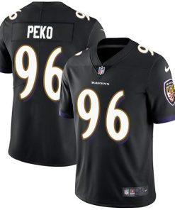 Nike Baltimore Ravens #96 Domata Peko Sr Black Alternate Stitched NFL Vapor Untouchable Limited Jersey