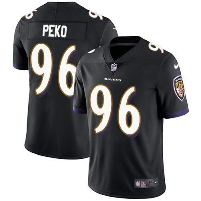 Nike Baltimore Ravens #96 Domata Peko Sr Black Alternate Stitched NFL Vapor Untouchable Limited Jersey