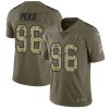 Nike Baltimore Ravens #96 Domata Peko Sr Olive/Camo Stitched NFL Limited 2017 Salute To Service Jersey