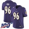 Nike Baltimore Ravens #96 Domata Peko Sr Purple Team Color Stitched NFL 100th Season Vapor Untouchable Limited Jersey