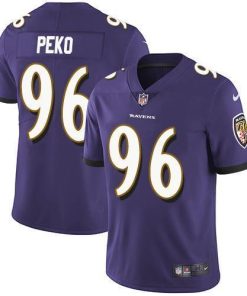 Nike Baltimore Ravens #96 Domata Peko Sr Purple Team Color Stitched NFL Vapor Untouchable Limited Jersey