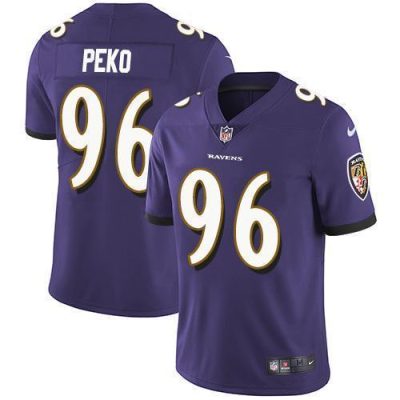 Nike Baltimore Ravens #96 Domata Peko Sr Purple Team Color Stitched NFL Vapor Untouchable Limited Jersey