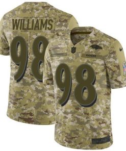 Nike Baltimore Ravens #98 Brandon Williams Camo Stitched NFL Limited 2018 Salute To Service Jersey