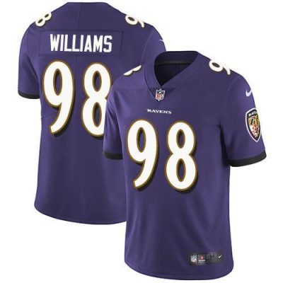Nike Baltimore Ravens #98 Brandon Williams Purple Team Color Stitched NFL Vapor Untouchable Limited Jersey