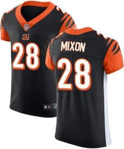 Nike Bengals #28 Joe Mixon Black Team Color Stitched NFL Vapor Untouchable Elite Jersey