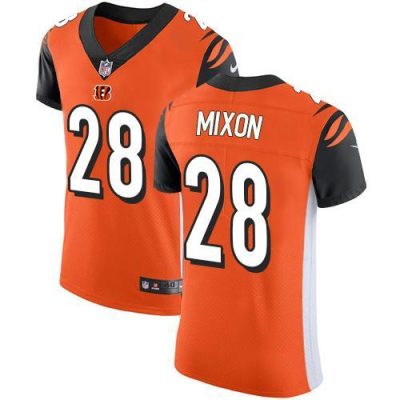 Nike Bengals #28 Joe Mixon Orange Alternate Stitched NFL Vapor Untouchable Elite Jersey