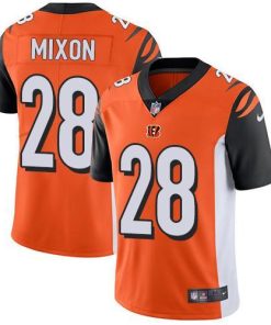 Nike Bengals #28 Joe Mixon Orange Alternate Stitched NFL Vapor Untouchable Limited Jersey