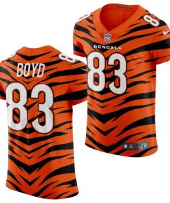 Nike Bengals #83 Tyler Boyd 2021-22 Orange City Edition Elite NFL Jersey