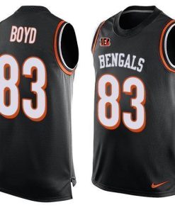 Nike Bengals #83 Tyler Boyd Black Team Color Stitched NFL Limited Tank Top Jersey