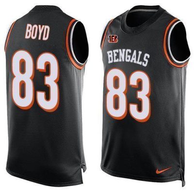 Nike Bengals #83 Tyler Boyd Black Team Color Stitched NFL Limited Tank Top Jersey