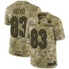 Nike Bengals #83 Tyler Boyd Camo Stitched NFL Limited 2018 Salute To Service Jersey