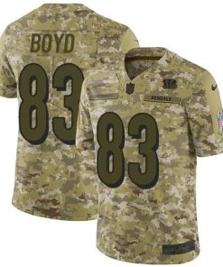 Nike Bengals #83 Tyler Boyd Camo Stitched NFL Limited 2018 Salute To Service Jersey