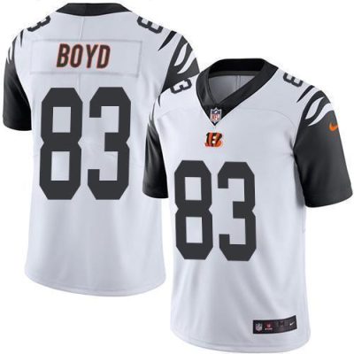 Nike Bengals #83 Tyler Boyd White Stitched NFL Limited Rush Jersey