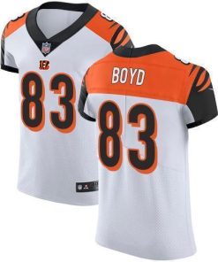Nike Bengals #83 Tyler Boyd White Stitched NFL Vapor Untouchable Elite Jersey