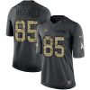 Nike Bengals #85 Tee Higgins Black Stitched NFL Limited 2016 Salute To Service Jersey