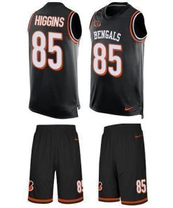 Nike Bengals #85 Tee Higgins Black Team Color Stitched NFL Limited Tank Top Suit Jersey