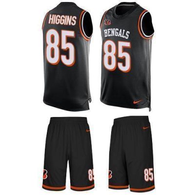 Nike Bengals #85 Tee Higgins Black Team Color Stitched NFL Limited Tank Top Suit Jersey