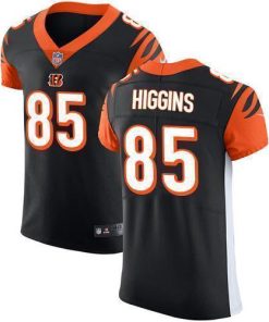 Nike Bengals #85 Tee Higgins Black Team Color Stitched NFL Vapor Untouchable Elite Jersey