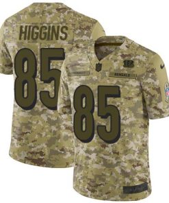Nike Bengals #85 Tee Higgins Camo Stitched NFL Limited 2018 Salute To Service Jersey