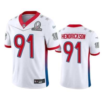 Nike Bengals #91 Trey Hendrickson NFL 2022 AFC Pro Bowl Game Jersey White