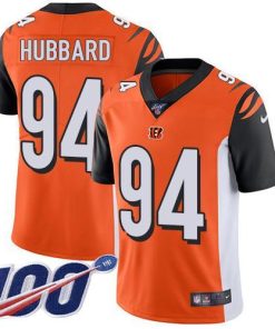 Nike Bengals #94 Sam Hubbard Orange Alternate Stitched NFL 100th Season Vapor Limited Jersey