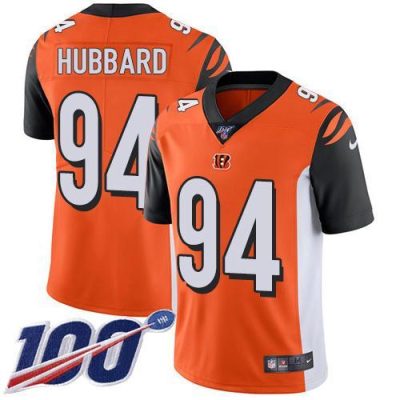 Nike Bengals #94 Sam Hubbard Orange Alternate Stitched NFL 100th Season Vapor Limited Jersey