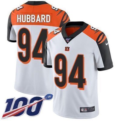 Nike Bengals #94 Sam Hubbard White Stitched NFL 100th Season Vapor Limited Jersey