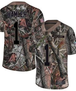 Nike Broncos #1 KJ Hamler Camo Stitched NFL Limited Rush Realtree Jersey