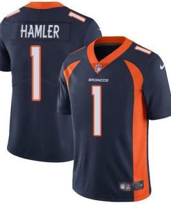 Nike Broncos #1 KJ Hamler Navy Blue Alternate Stitched NFL Vapor Untouchable Limited Jersey