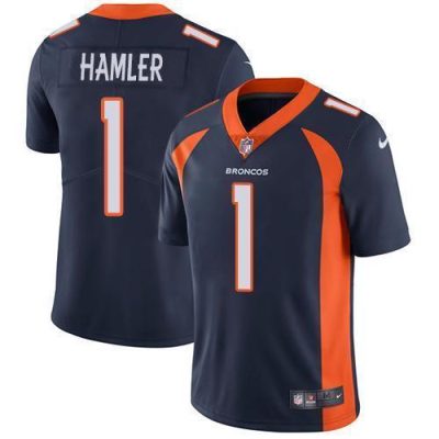 Nike Broncos #1 KJ Hamler Navy Blue Alternate Stitched NFL Vapor Untouchable Limited Jersey