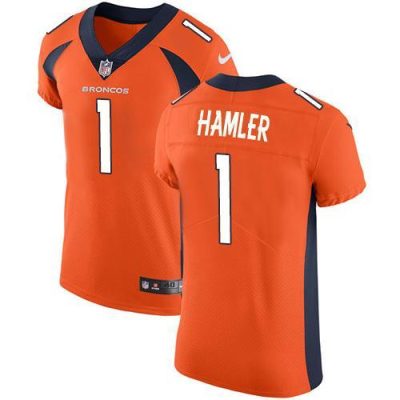 Nike Broncos #1 KJ Hamler Orange Team Color Stitched NFL Vapor Untouchable Elite Jersey