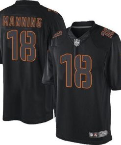 Nike Broncos #18 Peyton Manning Black Stitched NFL Impact Limited Jersey