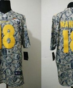 Nike Broncos #18 Peyton Manning Dollar Fashion Stitched NFL Elite Jersey