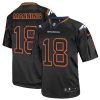 Nike Broncos #18 Peyton Manning Lights Out Black Stitched NFL Elite Jersey