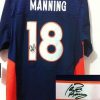 Nike Broncos #18 Peyton Manning Navy Blue Alternate Stitched NFL Elite Autographed Jersey