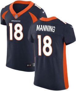 Nike Broncos #18 Peyton Manning Navy Blue Alternate Stitched NFL Vapor Untouchable Elite Jersey