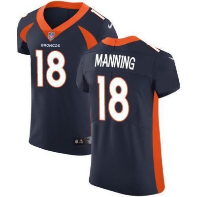 Nike Broncos #18 Peyton Manning Navy Blue Alternate Stitched NFL Vapor Untouchable Elite Jersey