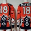 Nike Broncos #18 Peyton Manning Orange/Navy Blue Ugly Sweater
