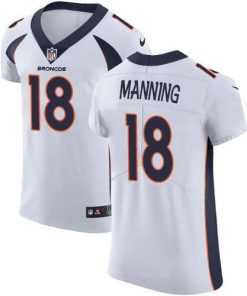 Nike Broncos #18 Peyton Manning White Stitched NFL Vapor Untouchable Elite Jersey